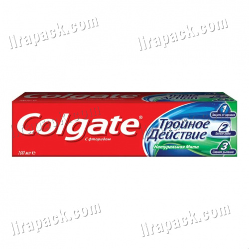 картинка Зубная паста Colgate 146 гр./100 мл "Тройное действие" натуральная мята (12шт/48кор) магазина Лирапак