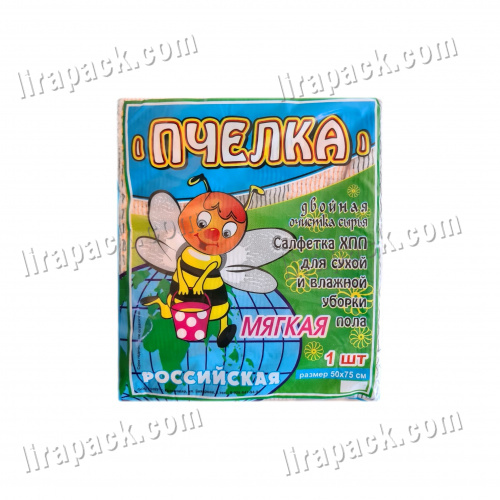 картинка Тряпка для пола "Пчелка" 50*75 (20шт/уп) магазина Лирапак
