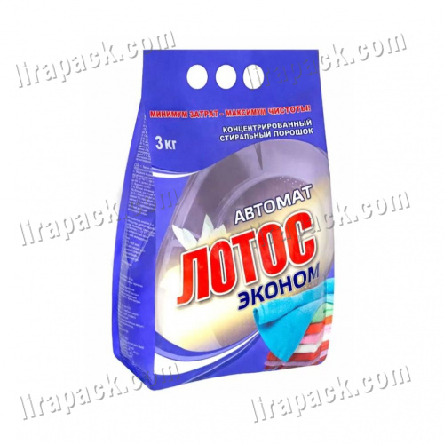 картинка Стиральный порошок "Лотос" 3 кг эконом-автомат (6шт/уп) магазина Лирапак