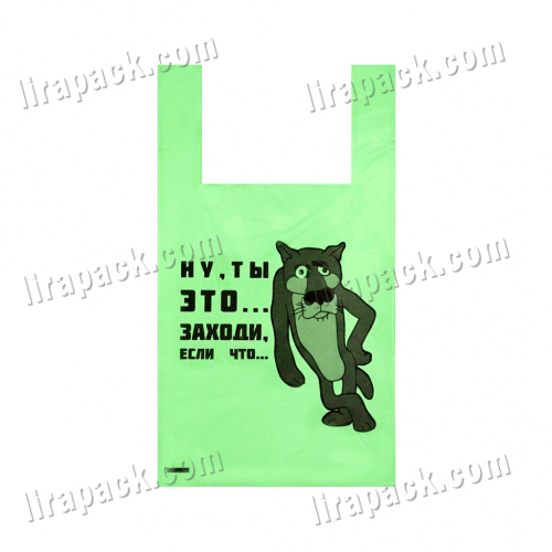 картинка Майка Волк 5 гр. "зеленая" 27*49 (3000шт) магазина Лирапак