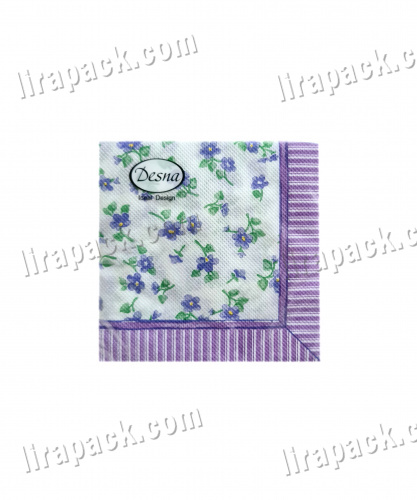 картинка Салфетки Desna 40л "Фиалки" (32/кор) магазина Лирапак