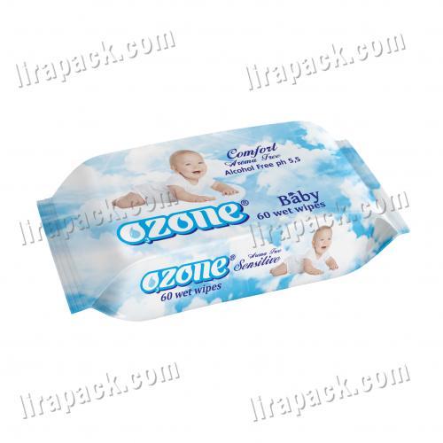 картинка Влажные салфетки "Ozone" (60шт/24кор) клапан "календула и вит.Е магазина Лирапак